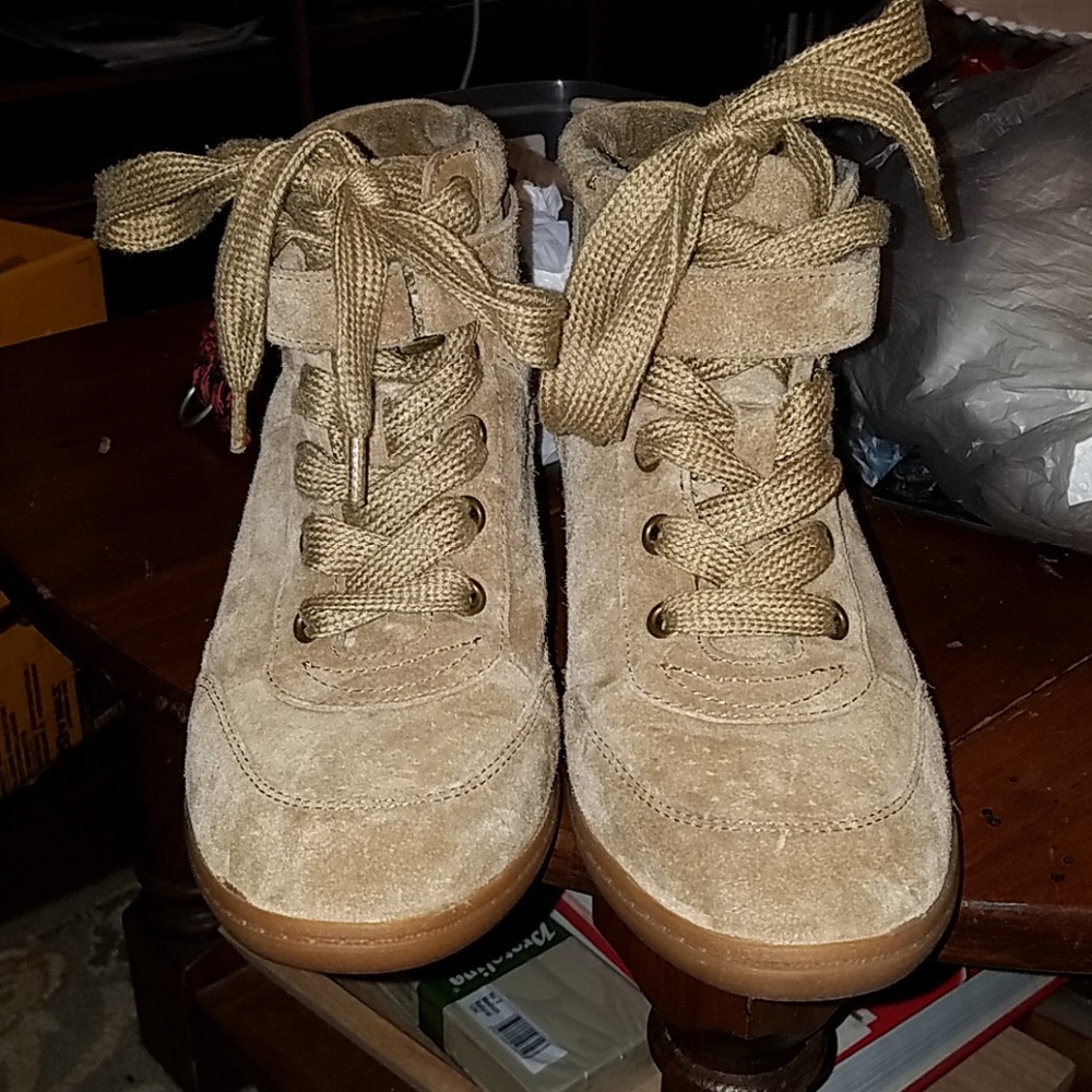 Suede Aldo Wedge Sneakers